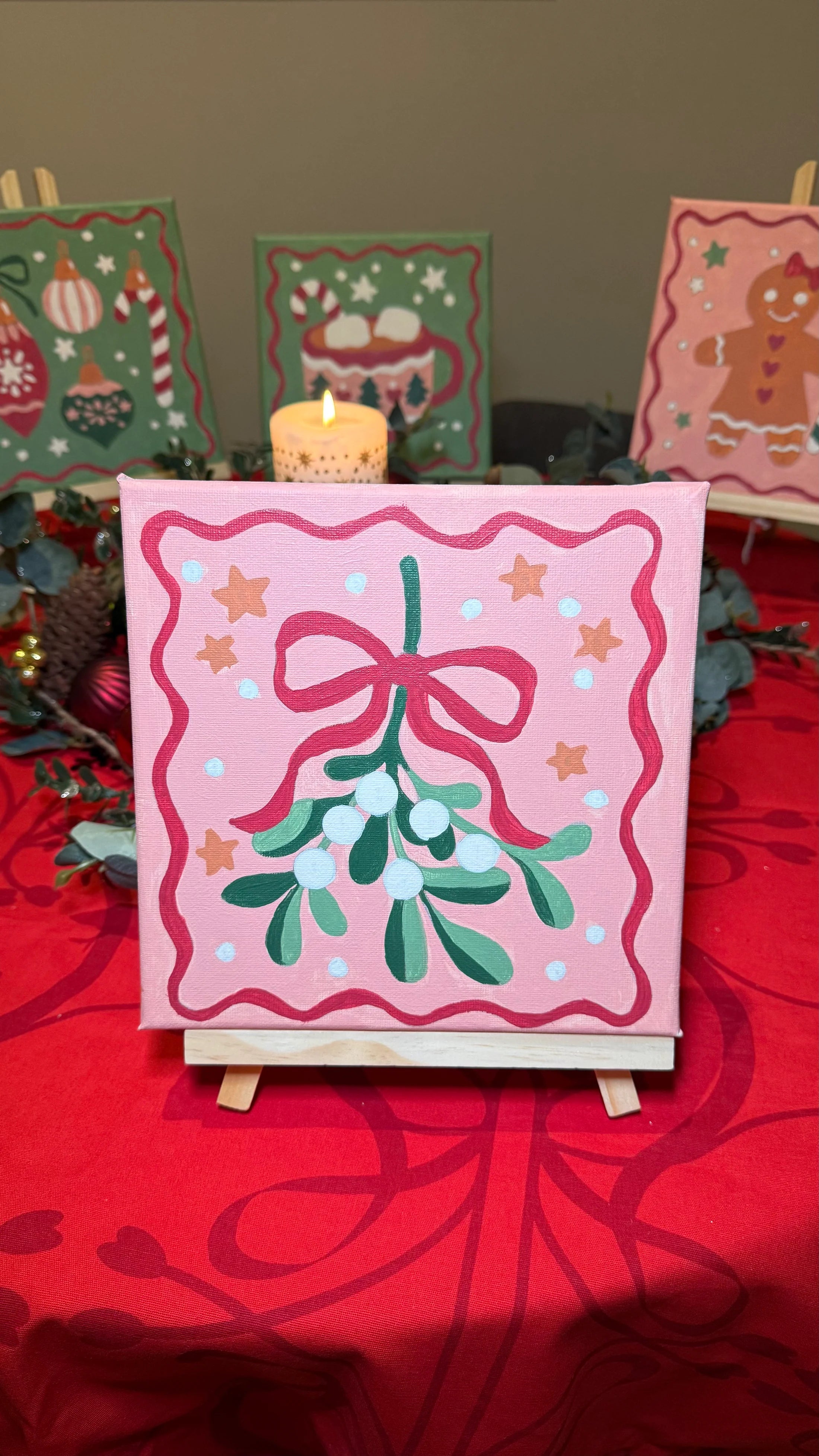 Mistletoe Altında 20x20