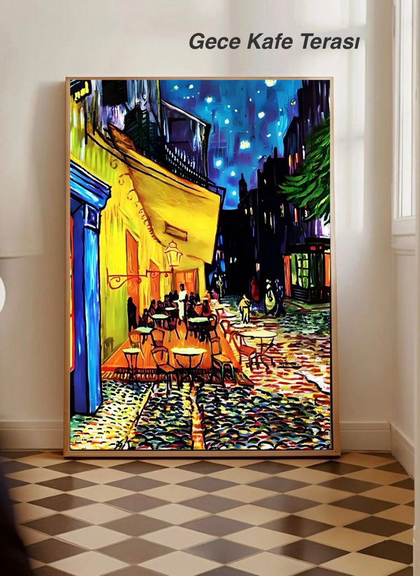 Gece Kafe Terası 40x50